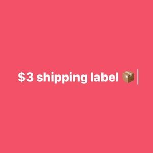 $3 shipping label ❤️